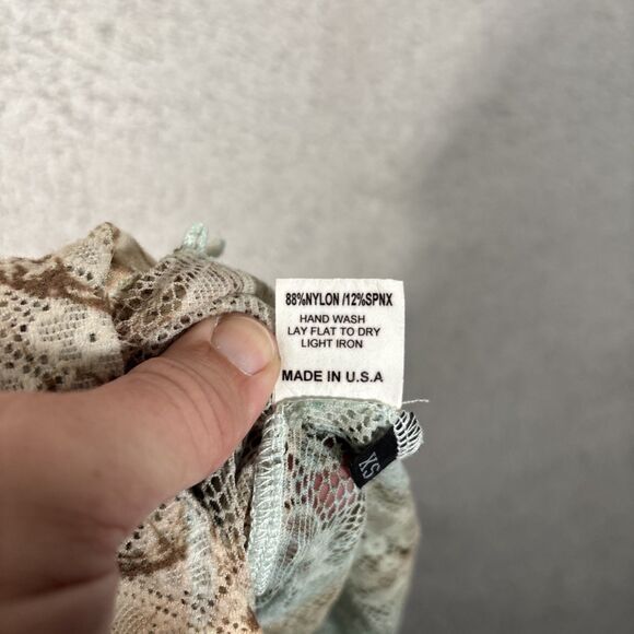 Boston Proper Lace Mesh Stretch Top Size XS Artsy Boho Layering Sheer Y2K Grunge - Picture 16 of 16